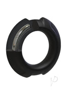 Optimale Flexisteel Cockring 35mm in black, combining stainless steel rigidity with premium silicone flexibility for ultimate pleasure.