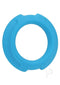 Optimale Flexisteel Cockring 43mm Blue, Hybrid Design Silicone and Stainless Steel for Enhanced Sensation.