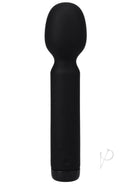 Black In a Bag Wand Vibrator - Powerful, Compact Silhouette of 10-Function Silicone Pleasure Toy