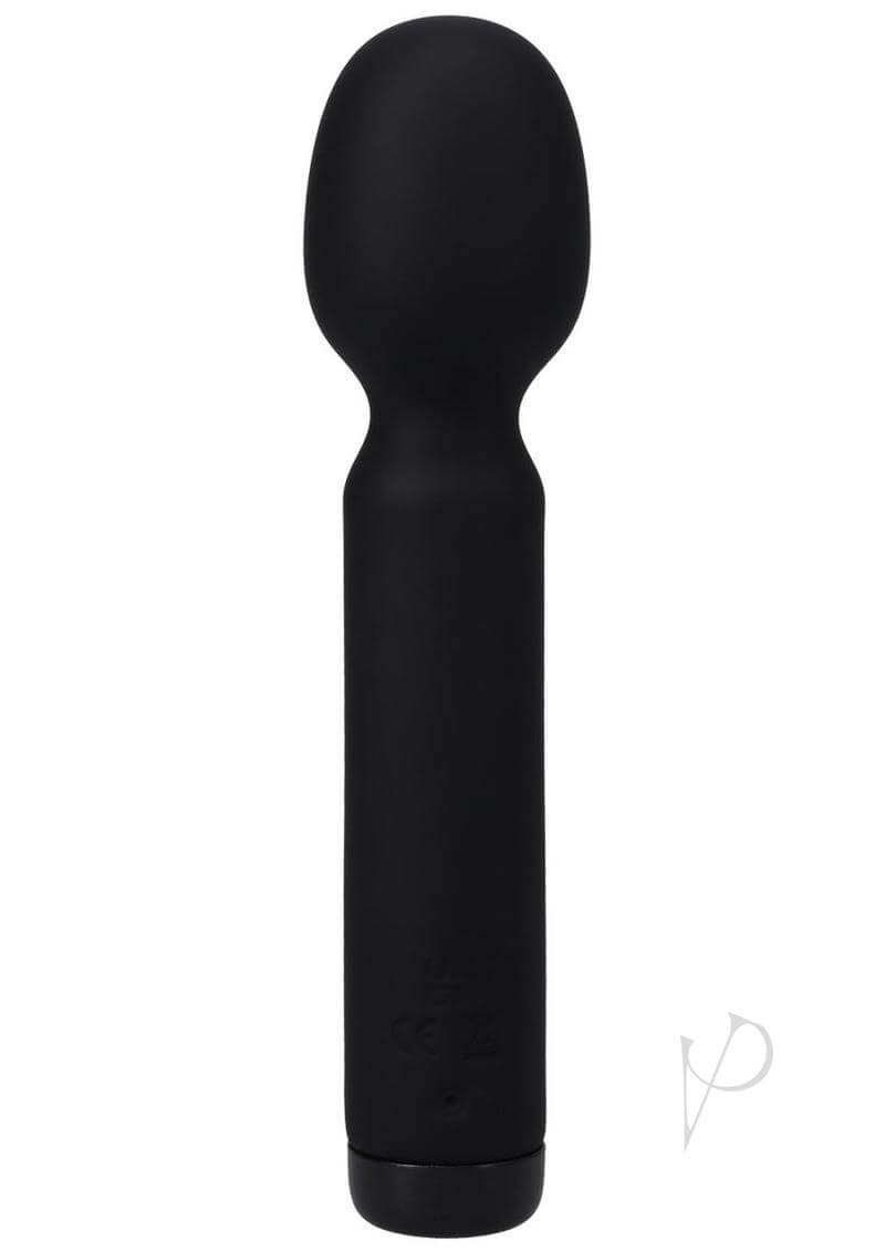Black In a Bag Wand Vibrator - Powerful, Compact Silhouette of 10-Function Silicone Pleasure Toy