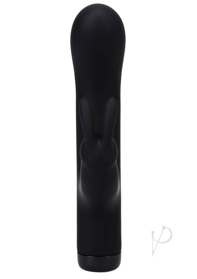 Black In a Bag Rabbit vibrator with 10-function motor and body-safe silicone for discreet and powerful pleasure.