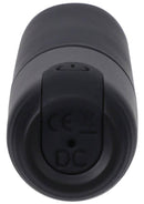 Compact 10-function black bullet vibe with USB rechargeable design