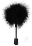 Sensual Delight In-A-Bag Feather Tickler in Seductive Black for intimate teasing and seduction.