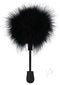 Sensual Delight In-A-Bag Feather Tickler in Seductive Black for intimate teasing and seduction.