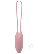 Pink In a Bag Kegel Trainer silicone weighted ball with handle for pelvic floor health.