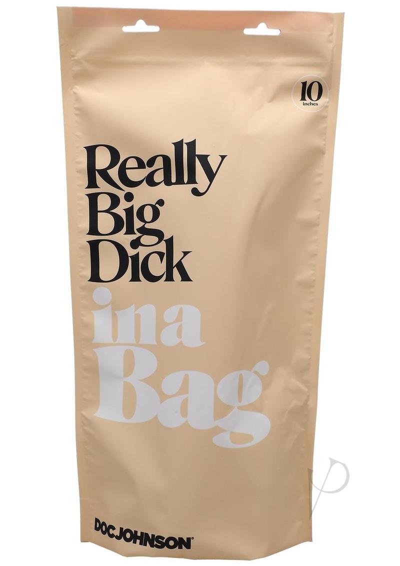 In A Bag Really Big Dick 10in Clear-0