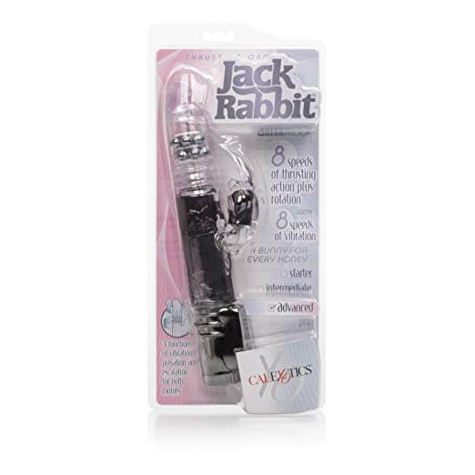 California Exotic Novelties Thrusting Orgasm Thrusting Bunny Black Vibe at $62.99