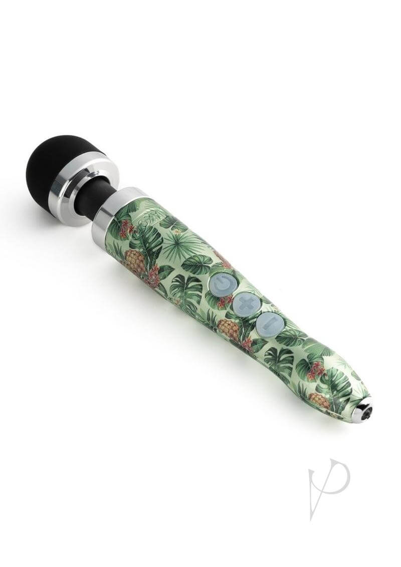 Doxy Die Cast 3R Pineapple Pattern Rechargeable Wand Massager - Compact, Powerful, Cordless Pleasure