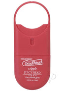 GoodHead Juicy Head Dry Mouth Spray Apple flavor, travel-sized, red bottle for fresh breath and oral pleasure enhancement.