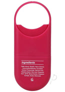 GoodHead Juicy Head Strawberry Dry Mouth Spray ingredients label on red bottle.