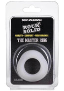Rock Solid The Master Ring White in packaging for enhanced erections and comfort