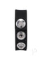 Rock Solid The Silicone 3 Snap Black Cock Ring with nickel snap options and health-grade silicone for a versatile and body-safe fit