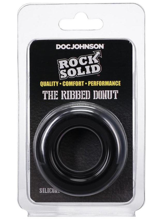 Rock Solid Ribbed Donut Black-0