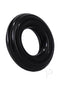 Rock Solid Ribbed Donut Black textured cock ring for enhanced pleasure and rock-hard erections.