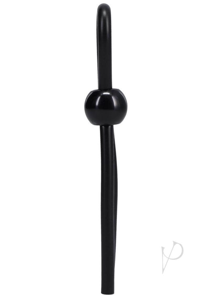 Rock Solid adjustable silicone cock ring in black for custom fit and enhanced performance