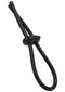 Rock Solid The Lasso Double Lock Adjustable Black Cock Ring with Secur-Lok System for enhanced comfort and pleasure.
