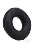 Rock Solid Lifesaver Black Silicone Cock Ring in lifebuoy shape for enhanced pleasure and comfort