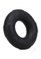 Rock Solid Lifesaver Black Silicone Cock Ring in lifebuoy shape for enhanced pleasure and comfort
