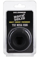 Rock Solid Mega Ring Black Ultimate Erection Enhancer with Knob in Packaging