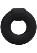 Rock Solid Mega Ring Black - Cock Ring with Scrotum Pressure Knob