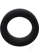 Rock Solid The Big O Black silicone delay ring for enhanced pleasure and comfort