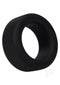 Rock Solid The Big O Black Silicone Delay Ring for Enhanced Pleasure and Comfort