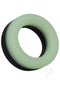 Rock Solid The Big O glow-in-the-dark green silicone delay ring for enhanced pleasure and comfort