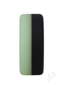 Glow-in-the-Dark Green and Black Silicone Delay Ring - Rock Solid The Big O for Enhanced Pleasure