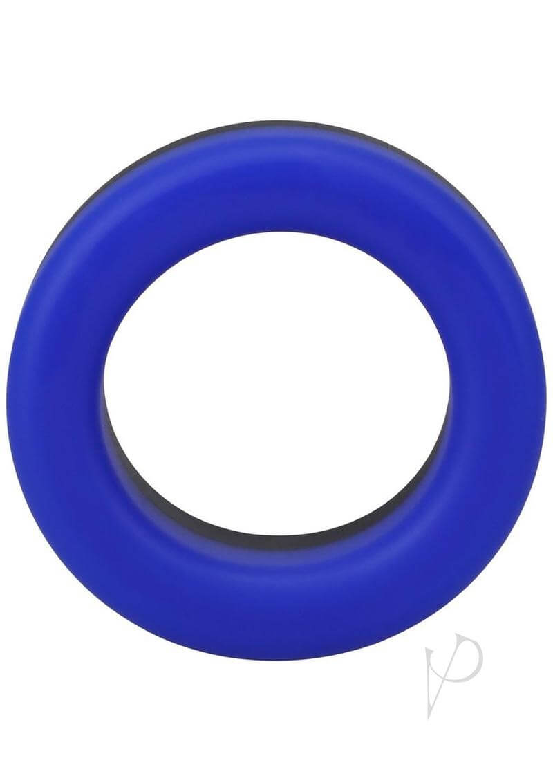 Rock Solid The Big O Blue Silicone Delay Ring for extended pleasure and comfort