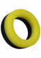 Rock Solid The Big O Yellow Silicone Cock Ring in perfect cylinder O shape for enhanced pleasure and performance.