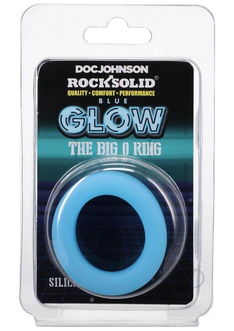 Rock Solid Glow Silicone O-Shaped Delay Ring in packaging for enhanced pleasure and stamina
