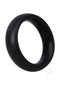 Large black Rock Solid Silicone Collar for performance and comfort, premium design with soft, high-quality silicone, 0.80" wide.