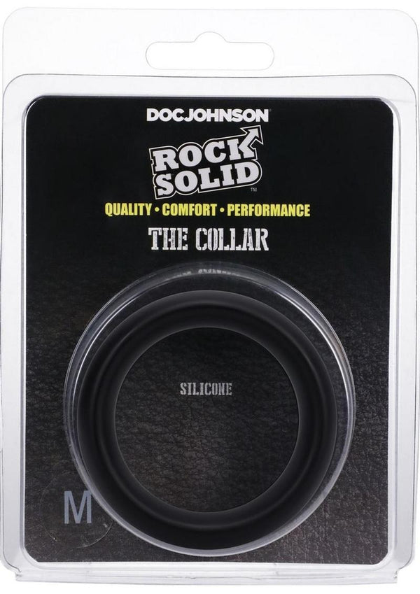 Rock Solid The Silicone Collar Md Black-0