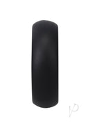 Rock Solid The Silicone Collar Small Black Cock Ring with flat .80 wide surface for enhanced appearance and comfort
