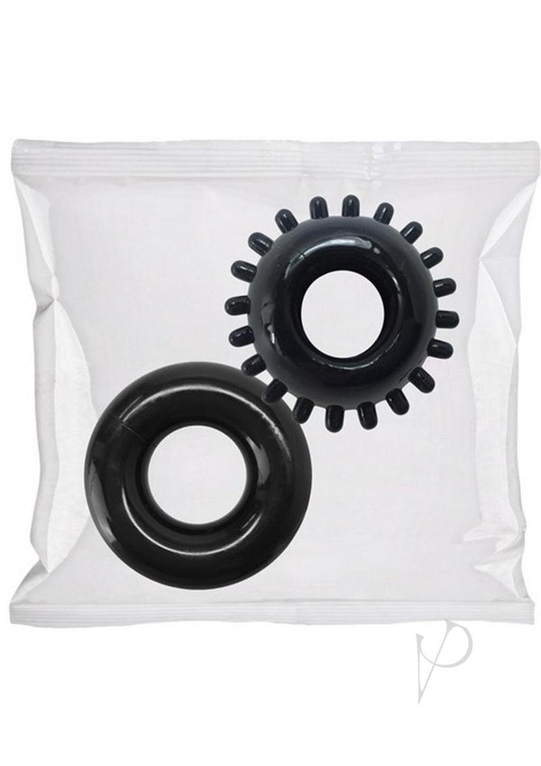 Rock Solid C Ring 2pk Refill 50pc Blk-0