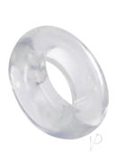Rock Solid The Donut 4x Clear C Ring for enhanced erections made from stretchy, body-safe TPE.