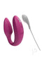 "We Vibe Sync Dusty Pink adjustable couple's vibrator with remote control for shared vibrations and maximum comfort"
