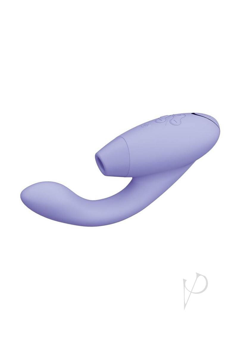 Womanizer DUO 2 Lilac rabbit toy featuring Pleasure Air clitoral stimulation and G-Spot vibrator for blended orgasms.