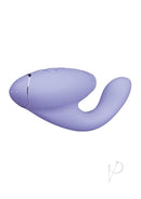 Womanizer DUO 2 Lilac Rabbit Toy with Pleasure Air Clitoral Stimulator and G-Spot Vibrator for Blended Orgasms.