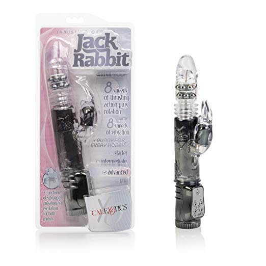 California Exotic Novelties Thrusting Orgasm Thrusting Bunny Black Vibe at $62.99