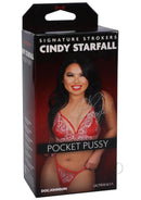 Box of Signature Strokers Cindy Starfall Realistic Pocket Pussy Masturbator in red lingerie