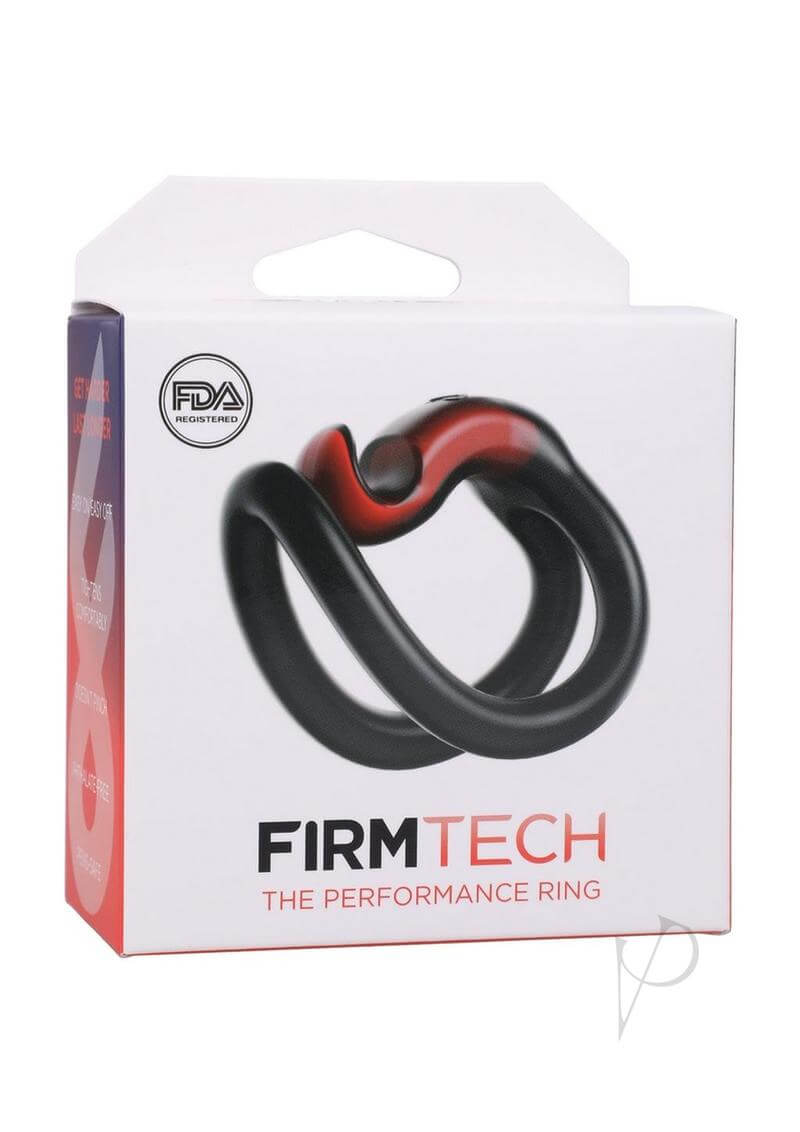 FirmTech original erection ring packaging with asymmetrical latch-and-loop design for superior comfort and performance.