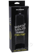 Rock Solid Classic Penis Pump packaging for enhancing erection size and performance