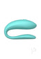 We Vibe Sync Lite Aqua C-Shape vibrator for couples, controlled via We-Vibe app, smooth and hands-free for shared pleasure.