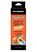 GoodHead Juicy Head Sour Peach Dry Mouth Spray 2oz - Oral Pleasure Accessory Packaging