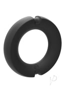 Merci Silicone Metal Cock Ring - 45mm, combining stainless steel's strength with silicone's comfort for a precise and flexible fit.