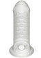 Merci Jacked Up Thick Extender with Ball Strap crafted from ULTRASKYN for ultimate pleasure and increased length and girth.