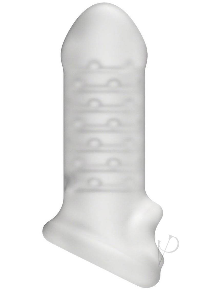 Merci Jacked Up Thick Extender with Ball Strap in white for increased pleasure and girth.‍