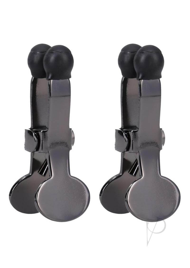Stainless steel and silicone nipple clamps for intense sensations - Merci Nippers - perfect for elevated BDSM and sensory play