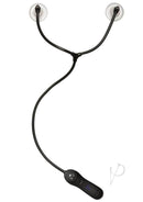 Merci Swell Black nipple enhancement device with automatic suction and transparent cups for heightened arousal.